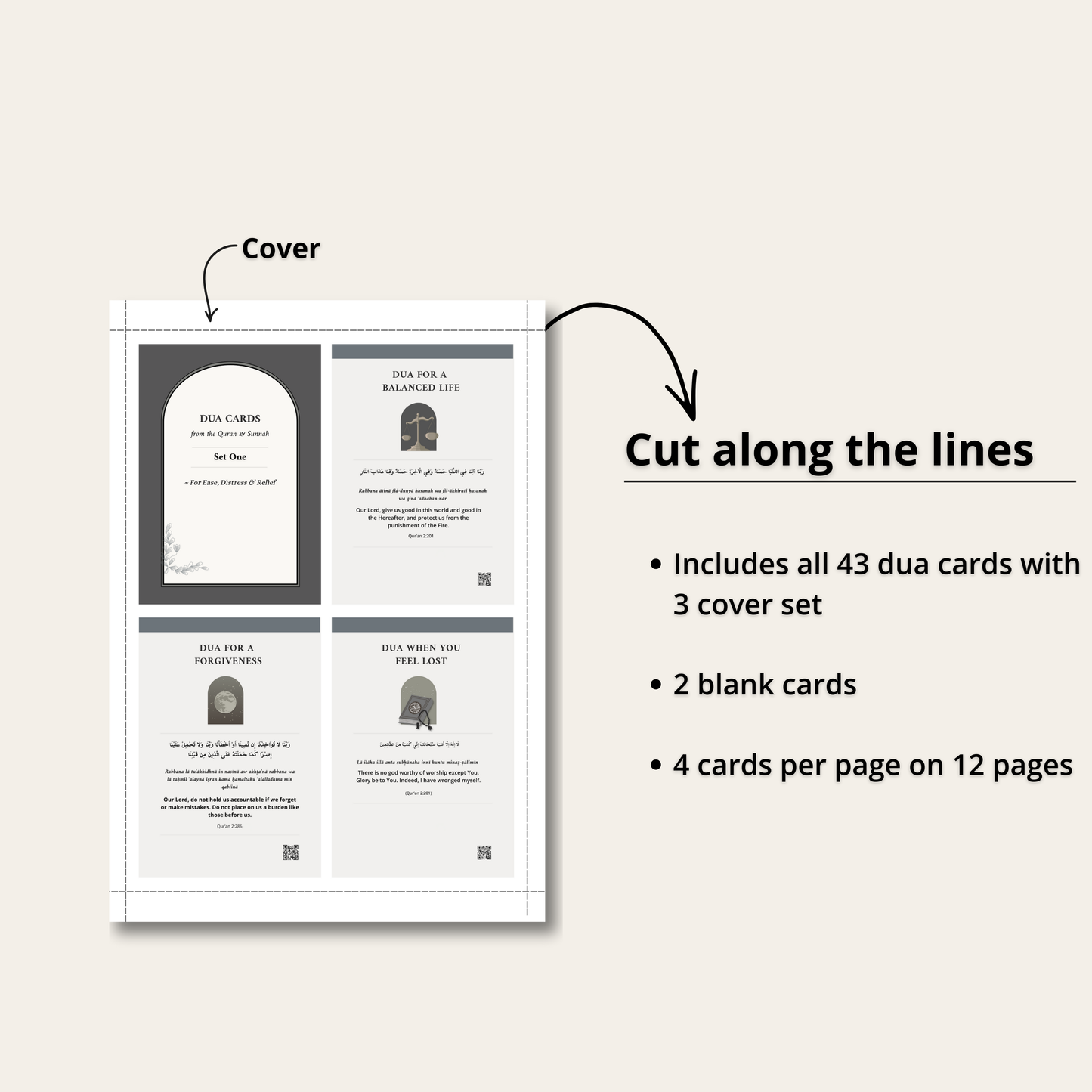 Quranic Dua Flashcards (DIGITAL)
