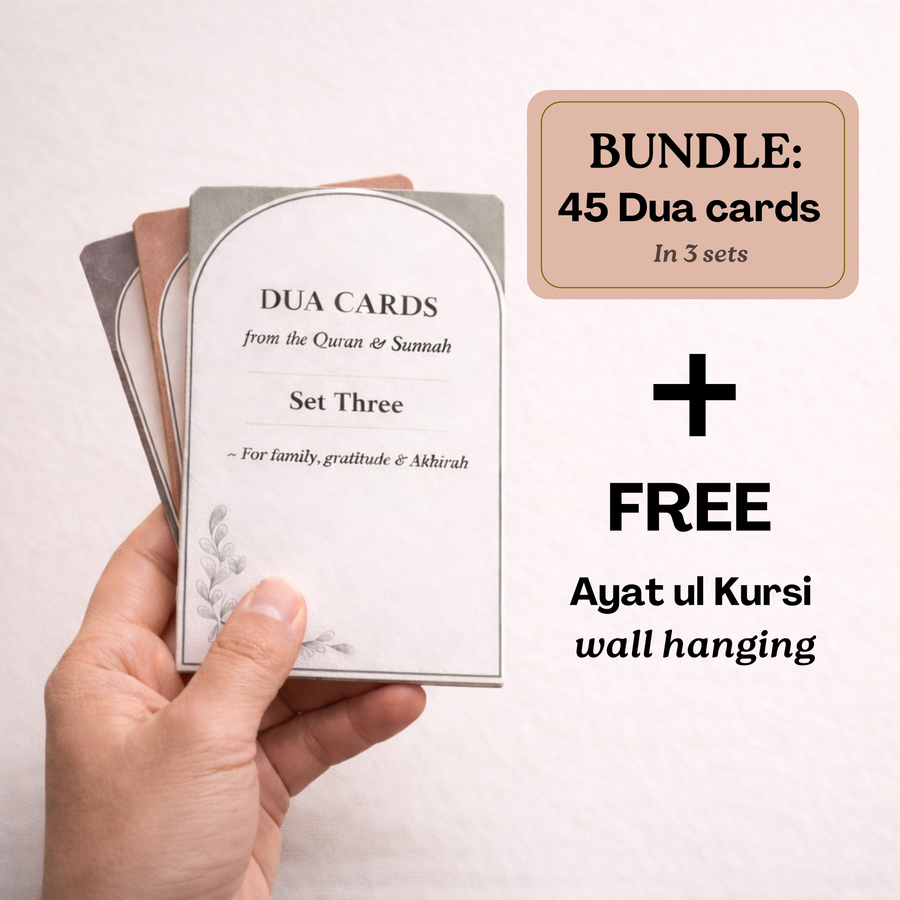 Islamic Dua Cards set with premium design